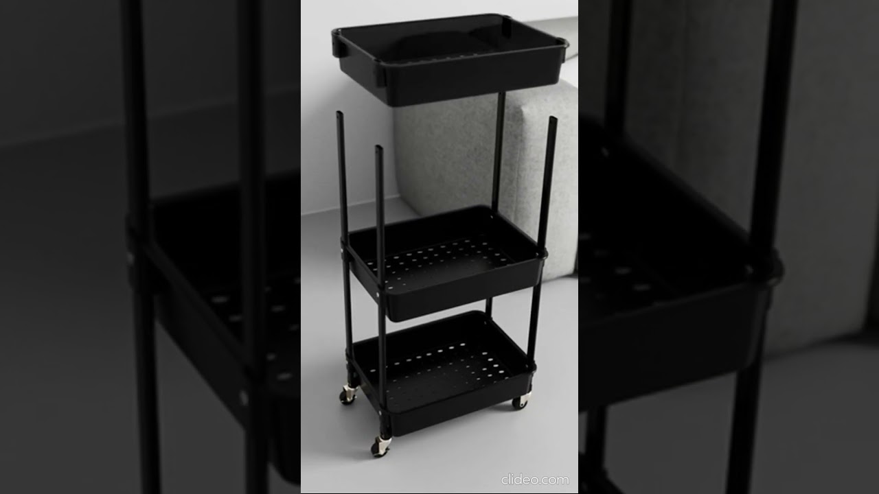 hbtower carrello multiuso a 3 livelli carrello mobile con ruote piroettanti bloc aWLoGs2x  