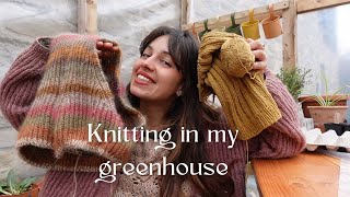 My wild knitting podcast | Ep. 31 | knitting in my greenhouse: wips and plans