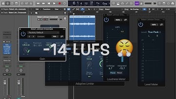 How to do Basic Mastering using Gain and Limiter effects in Logic Pro X.