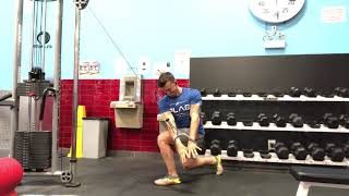 Reverse Lunge w/Contralateral Cable Chop