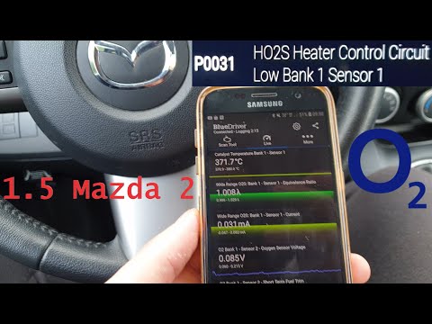 1.5 Mazda 2 EASY test on the Oxygen sensor 1 bank 1