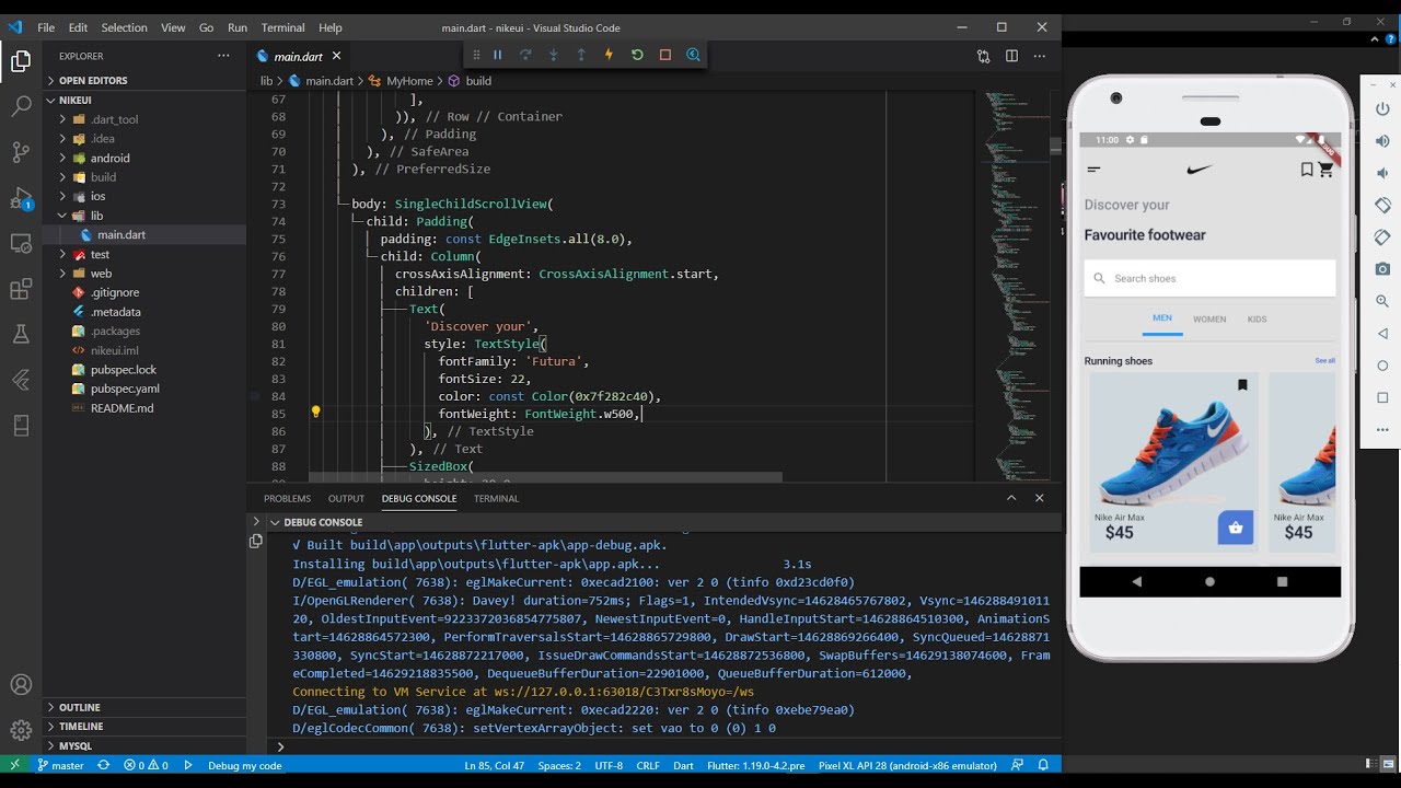 Flutter development - Class 9 - UI Challenge 1 - YouTube