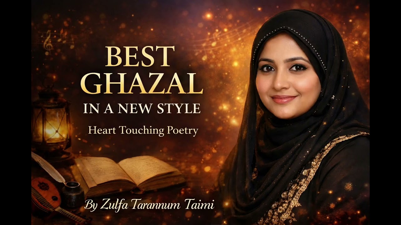 Best Ghazal in a New Style | Heart Touching Poetry | Zulfa Tarannum Taimi