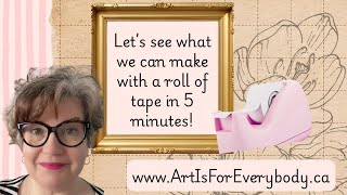 Have 5 minutes? Make 3 fun & easy custom tapes for art & junk journals, collage, mixed media & more!