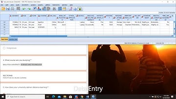 SPSS DATA ENTRY, VARIABLE SETTING AND DATA ANALYSIS