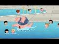 Family Guy - Peter falls unconscious in the kiddy pool