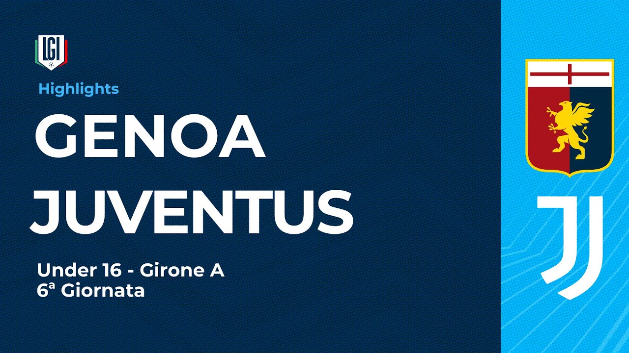 Highlights Genoa-Juventus U16 A-B, 6ª giornata stagione 2025-26