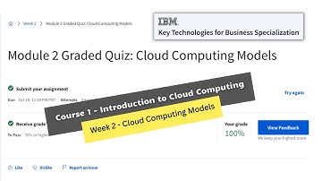 introduction to cloud computing coursera week 2 quiz answers || Key Technologies for Business