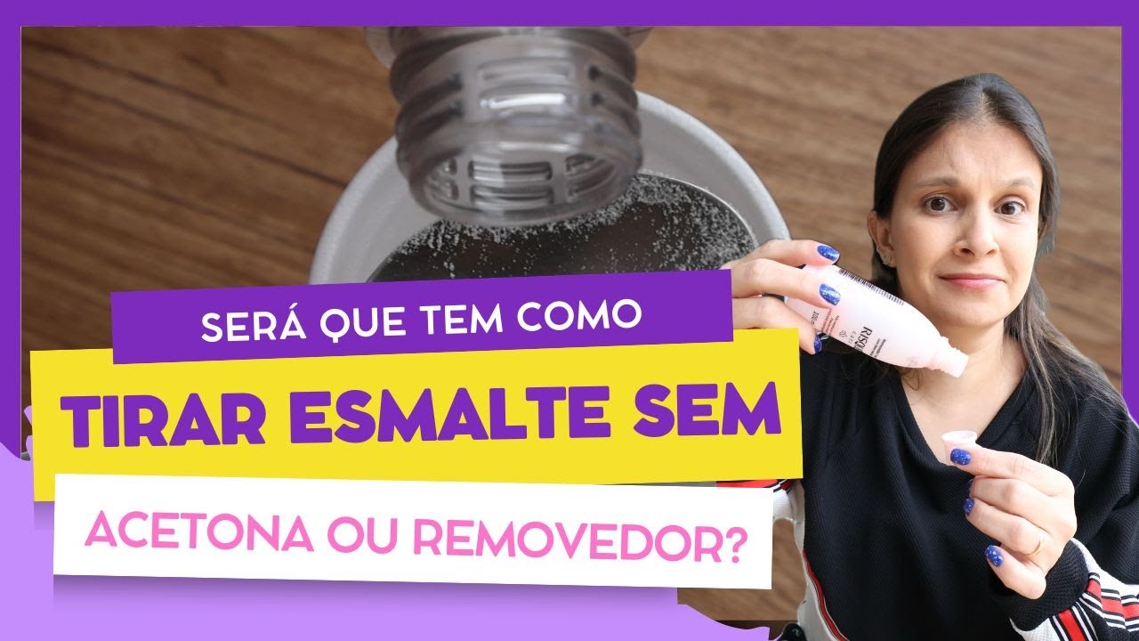 Será que tem como tirar esmalte sem acetona ou removedor? - YouTube