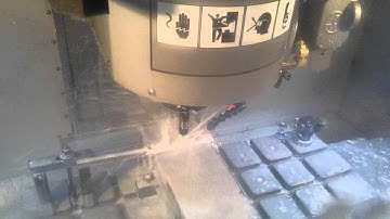 Multicopter ALU frames being milled on a HAAS VM-2