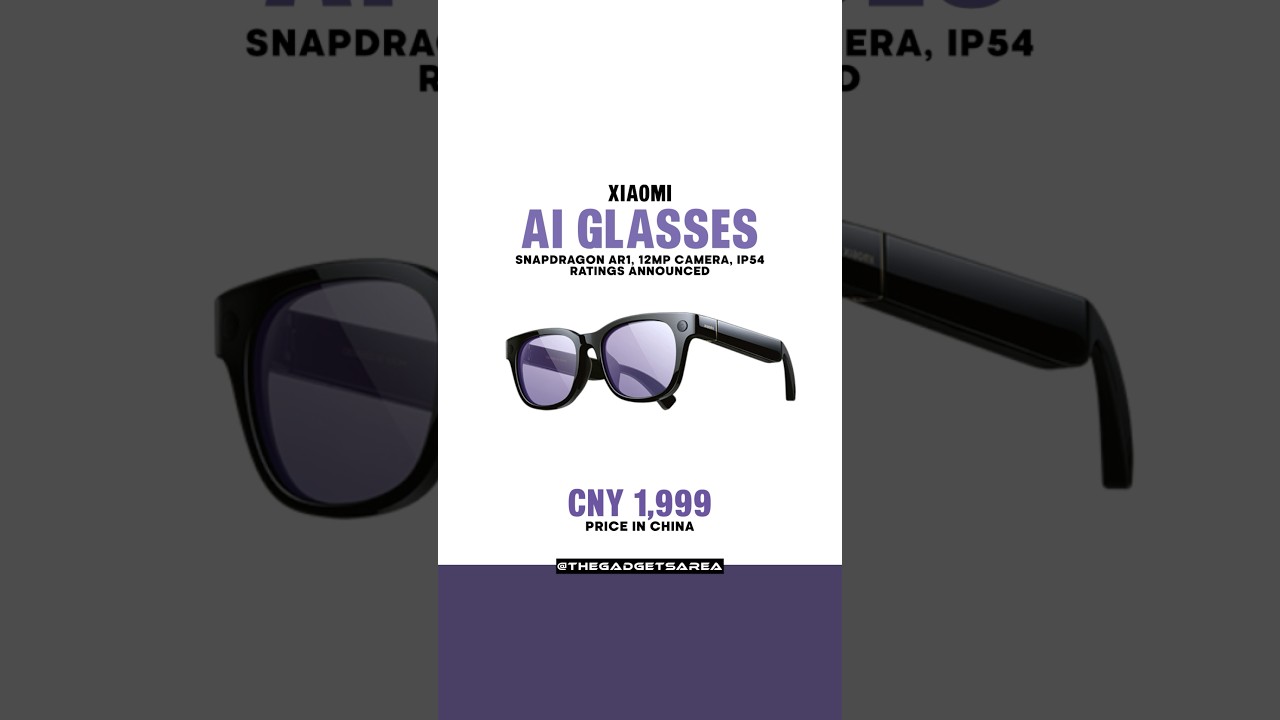 👓 Xiaomi AI Glasses: 8+ Hrs Battery & Smart Audio! 