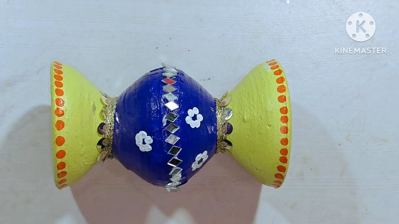 Unique Flower Vase Making for Diya ll Making Vase with Diya ll Flower Vase
