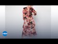 TWRHLL by Christie Brinkley Ruffled Chiffon Midi Dress | HSN
