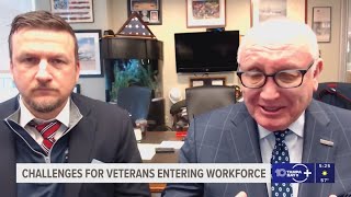 What challenges do veteran's face when entering the workplace in civilian life?