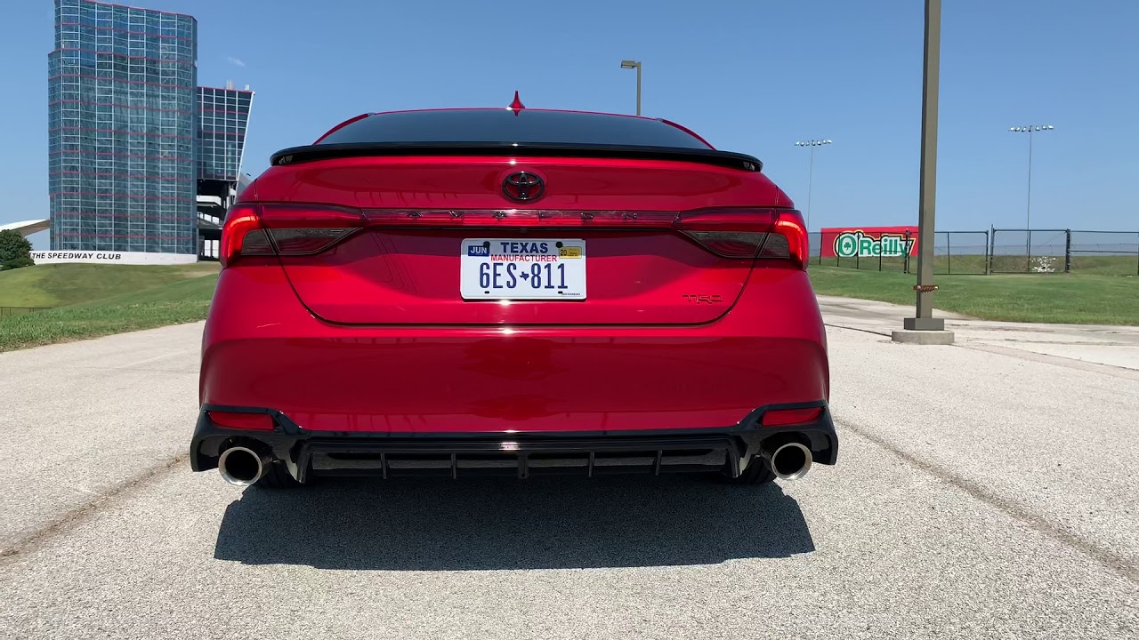 2020 Toyota Avalon TRD Exhaust Note YouTube