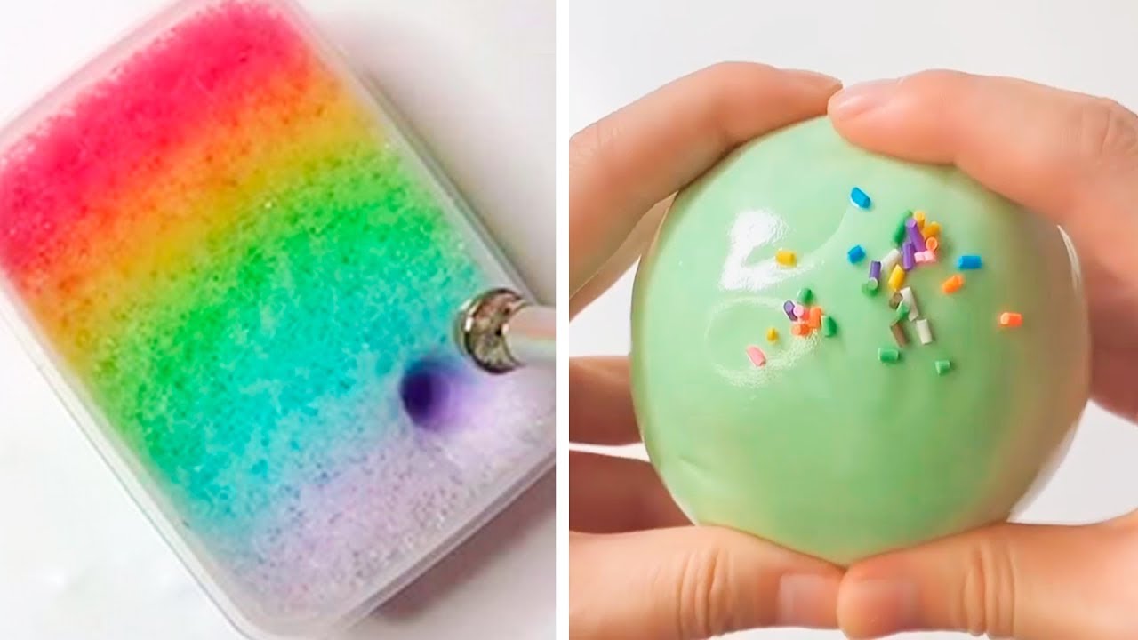 Расслабляющее Slime ASMR видео | Лучшая странно удовлетворяющая слизь #77