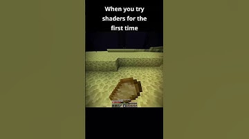 TRYING SHADERS FOT THE FIRST TIME #shorts