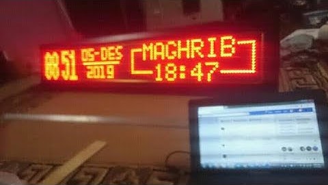 JWS Jam Waktu Sholat Arduino P10 - Fareed Clarity