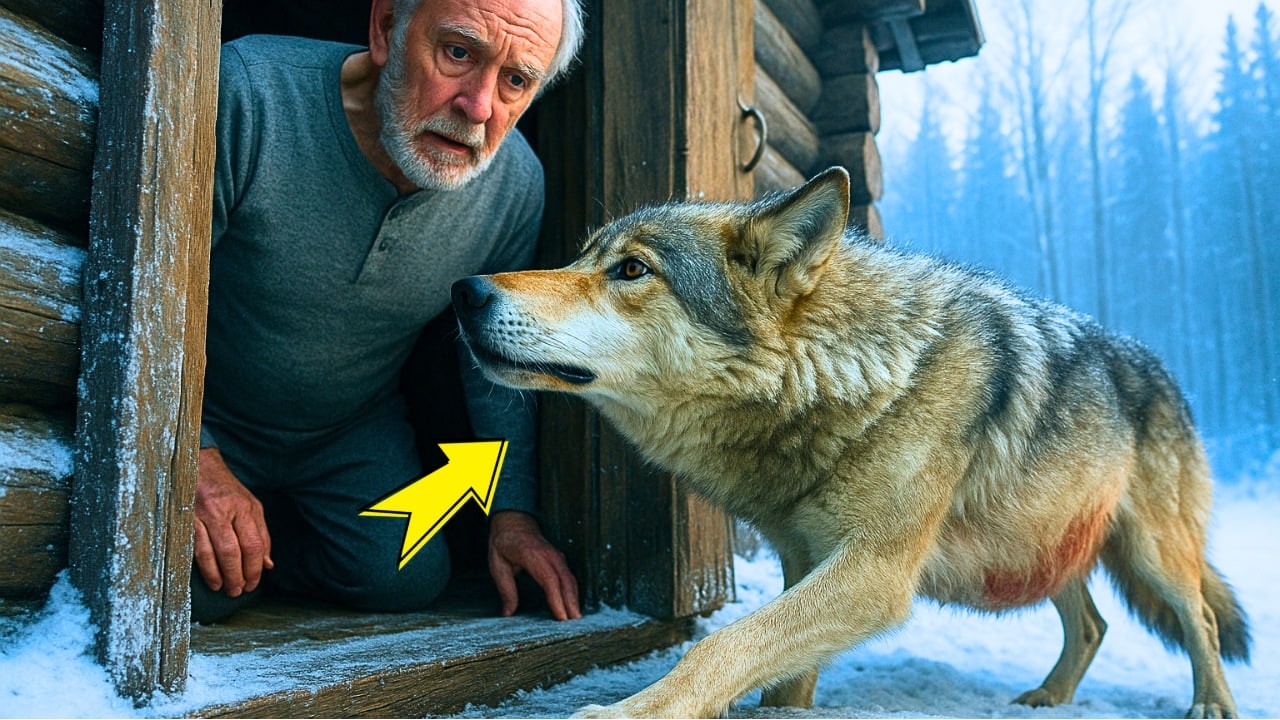Беременная волчица слёзно просила помощи у лесника… Она знала — иначе её дети не выживут!