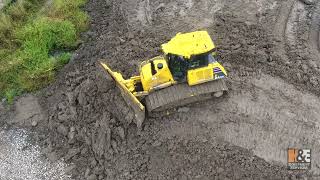 Komatsu iMC Equipment from H&E Speeds up Utility Work for Lancaster Construction LLC