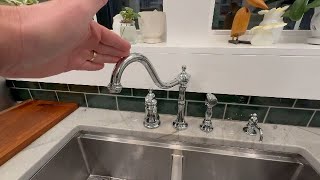 Kingston Brass Kingston Brass KS7805TPLBS Templeton Widespread Kitchen Faucet with Brass Sprayer, Oi