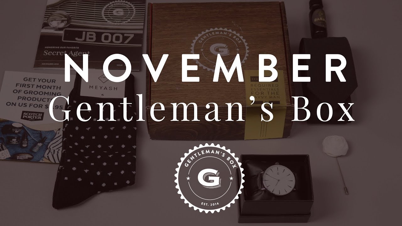 November 2018 Gentleman's Box Unboxing