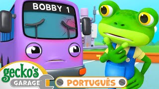 Bobby tem o para-brisas partido! | 2 HORAS DO GECKO | Desenhos Animados Infantis em Português