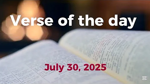 Verse of the day - July 30, 2025 | Joshua 10:12-14
