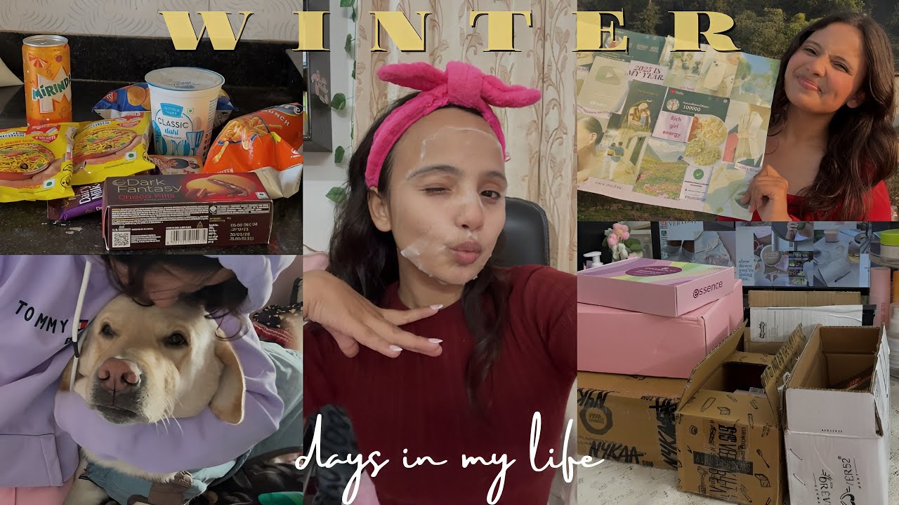 Winter days in my life🩷( cozy mornings, pr haul,  Sunday outing, Blinkit haul & more🌻) 