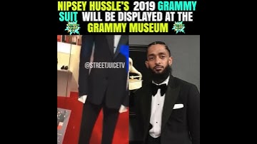 Nipsey Hussle 2019 Grammy Suit Displayed In Grammy’s Museum