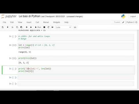 22. I RANGE in Python (Corso BASE COMPLETO Python 2021 ITA)