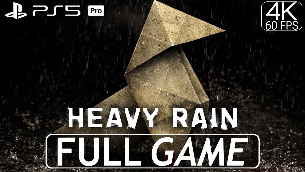 Heavy Rain Full Game Walkthrough - No Commentary - 4K HDR 60FPS