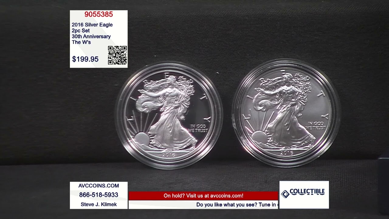 2016 Silver Eagle 2pc Set - 30th Anniversary - The W's - YouTube