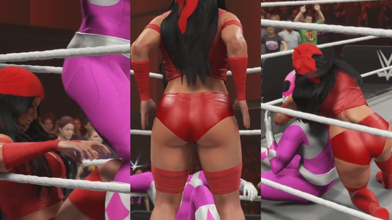 WWE 2K25 (request) #162 2 out of 3 falls stinkface match Pink Ranger vs Elektra Natchios 