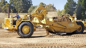 1969 Caterpillar 621 Motor Scraper Working at Wheels at Wanaka 2023