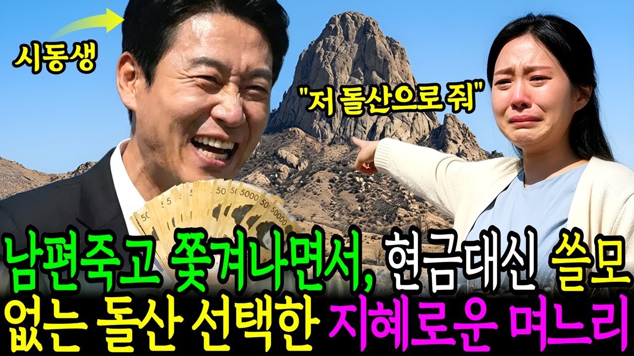 남편 죽고 집에서도 쫒겨난 며느리, 상속포기각서를 쓰고, 위자료로 현금대신 쓸모없는 돌산을 선택하는데.. ㅣ노후사연ㅣ감동사연ㅣ사연라디오ㅣ오디오북