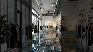 Insane Store Makeover! Wait for the Epoxy Floor Result 🤯 #shorts #renovation