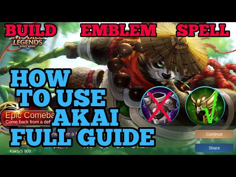 How to use Akai guide & best build mobile legends ml 2020
