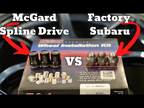 Mcgard Spline Drive Lug Nuts vs Subaru OEM Lug Nuts
