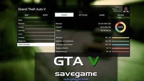 GTA 5 PC Mods - Save Editor 100% Save Game File Downloads