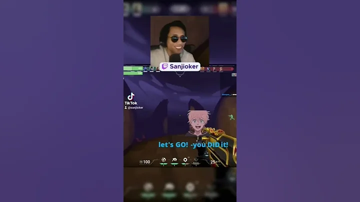 "..are you real?!" 😱🙊🤣 // #freestyle #valorant #reaction #funny #shorts #twitch #sanjioker