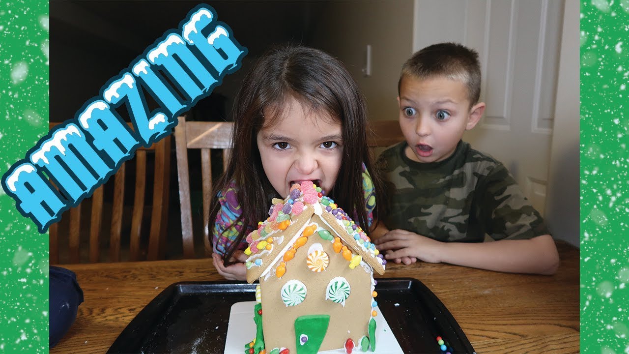 WE WANT TO LIVE IN A GINGERBREAD HOUSE!! - YouTube