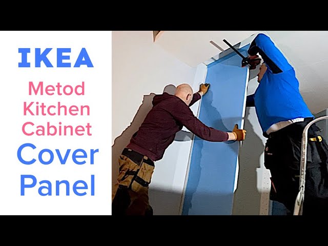 Ikea Metod Cabinet Cover Panel  How to install kitchen end panel & Metod  Ventilation Grill 