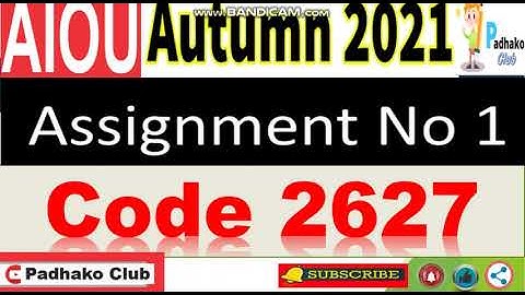⏩ AIOU Code 2627 Solved Assignment No.1 Autumn 2021 ||Level: MA Islamic studies