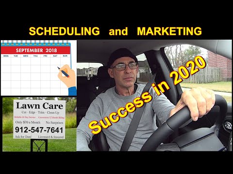 Lawn Service Business Scheduling Tips - First "OLD MAN' Advice Video for 2020