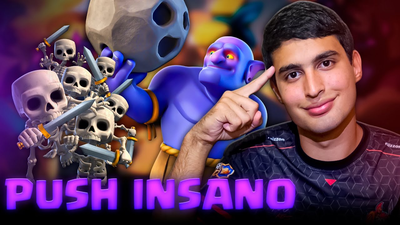 PUSHZÃO INSANO EM BUSCA DO TOP 100 GLOBAL NO CLASH ROYALE!