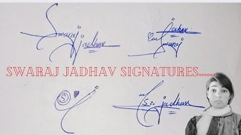 Swaraj Jadhav signatures#graceful  signature style#name signature with arooj