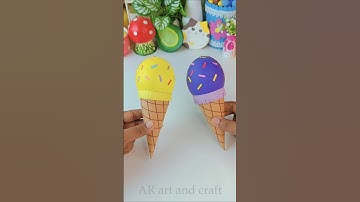 ✨DIY easy craft ideas🍦 #shorts #youtubeshorts #art #craft