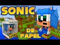 Como hacer a sonic pixel 3d con caja papercraft