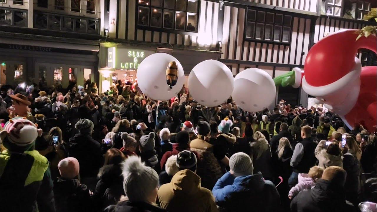 Fixed camera Swansea Christmas parade 1080p FULL HD YouTube